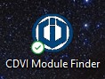 1- Launch CDVI module Finder