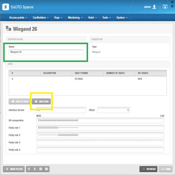 ProAccess Space configuration - step 1_3