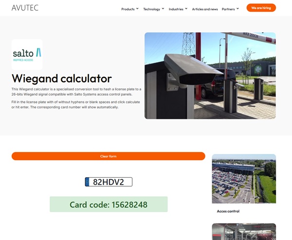 Wiegand calculator